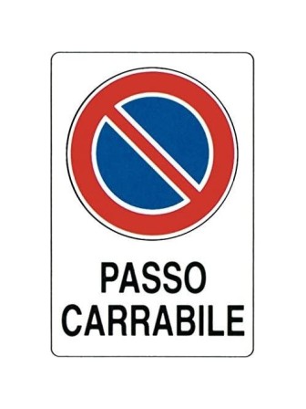 CARTELLO PVC 200X300 PASSO CARRABILE